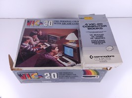 Commodore Vic 20 Keyboard Video Game In Box w/ Manuals Games Cords Contr... - $192.37