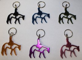 Aluminum Western Horse Key Chain Ring - Choice of Color - £2.34 GBP