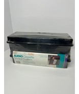 2 Vintage Alpha Audio Cassette Tape Plastic Black Storage Cases 15 Capacity - $51.64 CAD