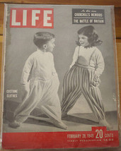 Vintage LIFE Magazine February 28 1949 Churchill&#39;s Memoirs Battle of Britain - £15.68 GBP