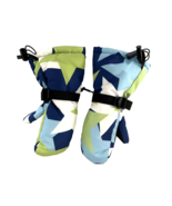 new Kids Snow Mittens sz L (6-8years )Warm Dry Waterproof Blue Green Bla... - $14.75