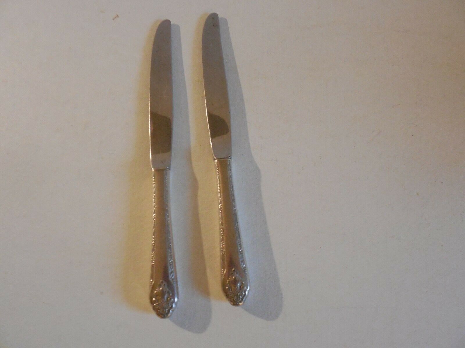 Holmes & Edwards Lovely Lady Silverplate:  2 Dinner Knives - $7.77