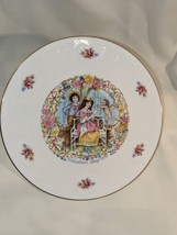 Vtg Valentines Day Plate Royal Doulton 1978 Cupid Red Flowers Love Boy G... - £7.11 GBP