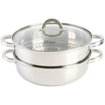 Oster Sangerfield 3 Piece 11 Inch Stainless Steel Everyday Pan with Stea... - $1,710.66 MXN