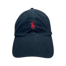 Polo Ralph Lauren Hat Cap Strapback Black Red Pony Logo Back - £19.93 GBP