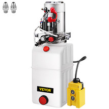 VEVOR 8 Quart Double Acting Hydraulic Pump Dump Trailer Control Kit Lift Unit - £297.22 GBP
