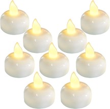 The Homemory 24 Pack Waterproof Flameless Floating Tealights, Warm, And Spas. - £27.03 GBP