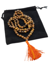 Tigers Eye Mala Beads 108 Prayer Buddhist Hindu Gemstone Confidence &amp; Ve... - £15.01 GBP