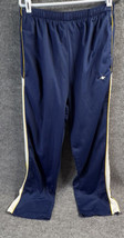 Athletic Works Pants Mens Medium Navy Blue Drawstring Zip Ankle Pocket E... - £9.38 GBP