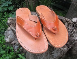 Women&#39;s Handmade Greek Leather Flip Flop Sandals - £30.05 GBP+