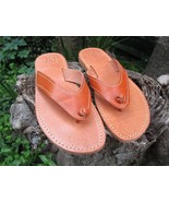 Women&#39;s Handmade Greek Leather Flip Flop Sandals - £29.75 GBP+