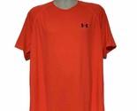 Under Armour T Shirt Orange Loose Fit Heat Gear Mens XL Athletic Gym Fit... - $13.20