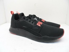 Puma Men&#39;s Wired Run Athletic Casual Shoes Black/Red Size 13M - £32.65 GBP