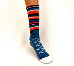 Men s Sneakers Novelty Couch Socks, Non-Slip Soles, One Size Fits Most, Kingsley - £5.10 GBP