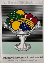 Roy Lichtenstein Still Life with Crystal Bowl Serigraph Fruit Bowl Art - £580.51 GBP