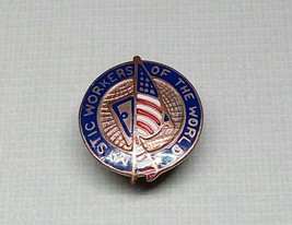 1920&#39;s Mystic Workers Of The World Service Employee Pin Badge Enamel Us Flag - £27.83 GBP