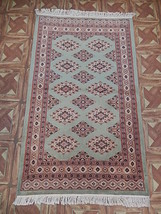 Handmade Small Rug (31 x 51 in) 3&#39; x 4&#39; Rebirth Kale with Silk Rug - £64.74 GBP