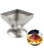 Doerdo Stainless Steel Pyramid Food Mold Mold Cake Food Presentation Mol... - $38.99