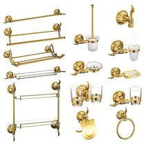 Bathroom Accessories Gold Color Luxury Flowers Robe Hook Clothes Hook - £47.95 GBP