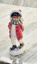 Alaskan Figure Icekating Child W/ Winter Coat 8 Inches New - £32.32 GBP