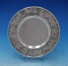William Kerr Sterling Silver Baby Plate #1399 Old Mother Hubbard 6 1/2&quot; (#5237) - £228.70 GBP
