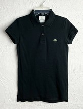 Lacoste Black Short Sleeve Polo Shirt - Kids Size 34 - $28.45