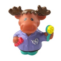 Fisher Price Little People Animalville Moose Barber Figure Excellent Con... - $8.07