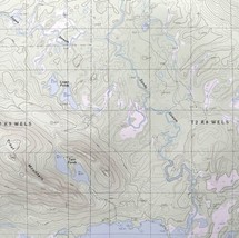 Map Trout Mountain Maine 1988 Topographic Geo Survey 1:24000 27 x 22&quot; TOPO5 - £35.40 GBP