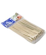 100 6&#39;&#39; Bamboo Paddle Picks Toothpicks Skewers - £8.28 GBP