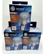 (3) GE 45W/7w 45678 Reveal LED Indoor FloodLight, 310 Lumens Dimmable LE... - €12,31 EUR