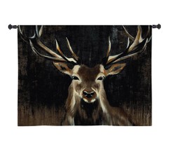 53x53 YOUNG BUCK Deer Wildlife Tapestry Wall Hanging - £132.38 GBP