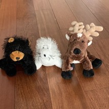 Ganz Webkinz  Plush Seal Reindeer Black Bear Wild Animals No Codes - £7.00 GBP