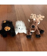 Ganz Webkinz  Plush Seal Reindeer Black Bear Wild Animals No Codes - $8.90