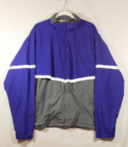 LL Bean Windbreaker Mens XL Tall Purple Vented Outerwear Jacket Lightweight - $24.99