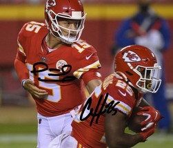 Patrick Mahomes &amp; Clyde Edwards Helaire Signed Photo 8X10 Rp Autographed Nfl - £15.94 GBP