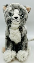 Ikea Lilleplutt Gray Cat Kitty Tabby Plush Striped 9 inch Stuffed Animal - $12.19