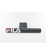 NOS Vintage 90s FILA Spell Out Single Shoe Rack Holder Base Metal Navy Blue - $29.65
