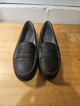 Rockport Works Women&#39;s Size 7.5 Top Shore Steel Toe Penny Loafers Black - $34.65