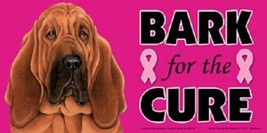 Bloodhound Bark For The Cure Breast Cancer Awareness Dog Car Fridge Magnet NEW - £5.40 GBP