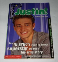 Justin Timberlake Justin! Softback Book By Michael-Anne John Vintage 2000 NSYNC - £27.81 GBP