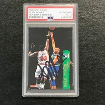 1995-96 NBA Hoops #99 Sean Rooks Signed Card AUTO PSA Slabbed Minnesota Timberwo - £39.17 GBP