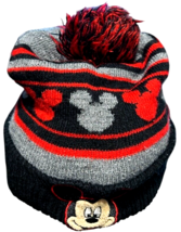 Disney Mickey Cuffed Pom Beanie Hat (fits up to XL adult) - Mickey Mouse... - $148.61 MXN