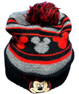 Disney Mickey Cuffed Pom Beanie Hat (fits up to XL adult) - Mickey Mouse... - $7.95