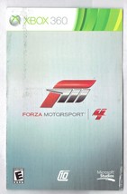 Forza Motosport 4 Microsoft XBOX 360 MANUAL Only - $9.70