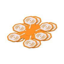 Bodi-Tek Unisex Ab Core Trainer 6-in-1 Conductive Gel Pad, Black/Orange,... - $54.00