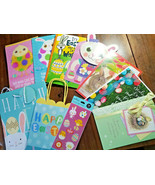 EASTER CARD+BAG LOT 11 Greeting Love Wife Kids Friends Family Flower HAL... - £6.13 GBP