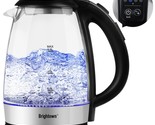 Electric Kettle Temperature Control Glass Hot Water Boiler With 4 Colors... - $70.29