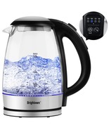 Electric Kettle Temperature Control Glass Hot Water Boiler With 4 Colors... - £58.96 GBP