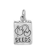 CYBER MONDAY DEAL Sterling Silver Packet of Seeds Bracelet Charm - $31.00