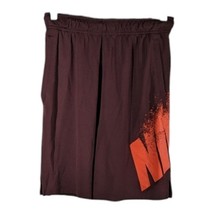 NIKE Burgundy Shorts Mens Small Athletic Shorts with Pockets Orange Splash - $31.17 CAD
